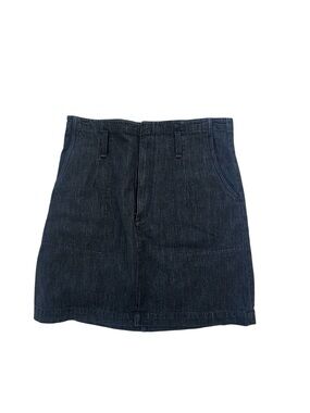 rag & bone Denim Mini Skirt Size 31 Dark Wash A-Line Minimalist